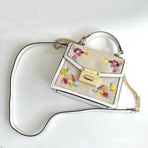 Floral Mini Woven Purse